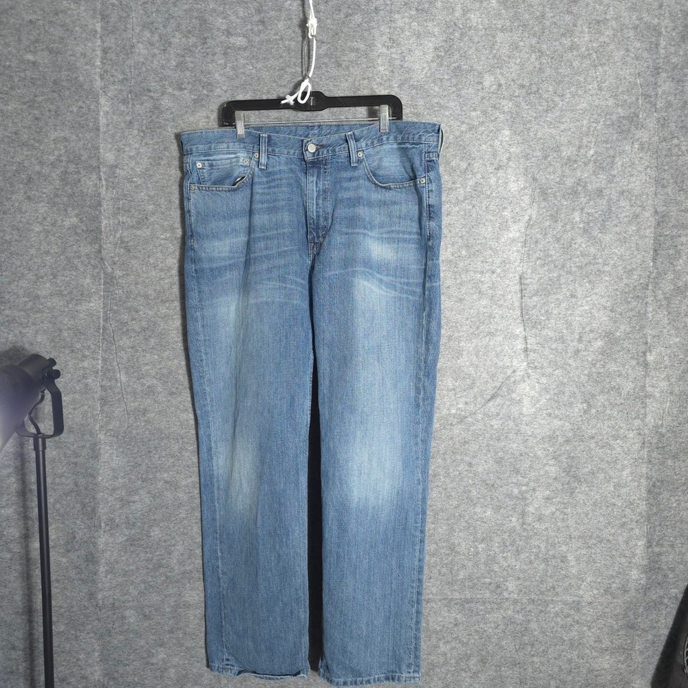 Levi's 505 Jeans Mens 38x30 Blue Regular Straight Leg Medium Wash Denim Pants